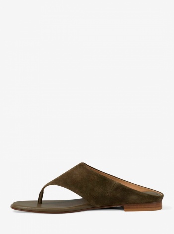 Michael Kors Alster Suede Thong Sandal