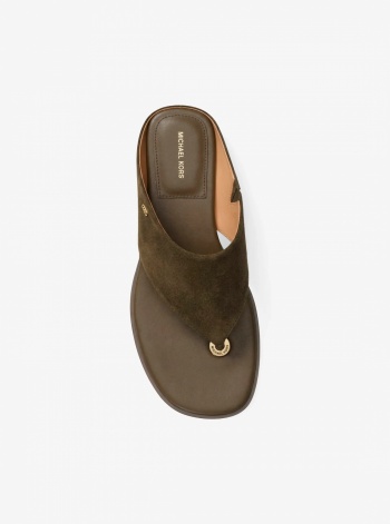 Michael Kors Alster Suede Thong Sandal