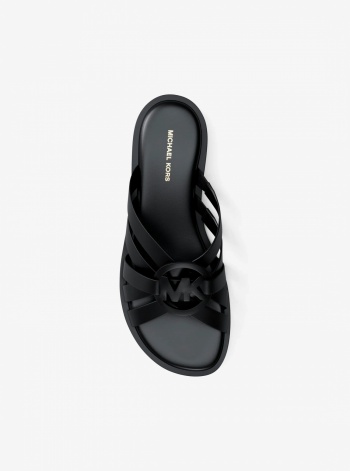 Michael Kors Erika Leather Slide Sandal