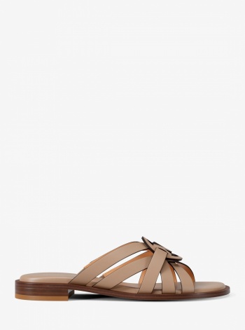 Michael Kors Erika Leather Slide Sandal