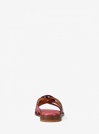 Michael Kors Erika Leather Slide Sandal