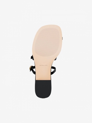 Michael Kors Kya Leather Flat Sandal