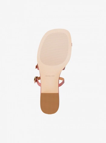 Michael Kors Kya Leather Flat Sandal