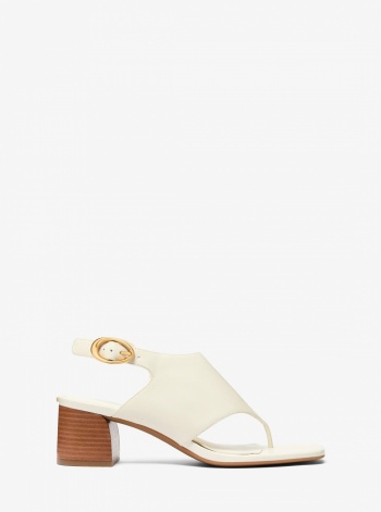Michael Kors Kya Flex Leather Thong Sandal