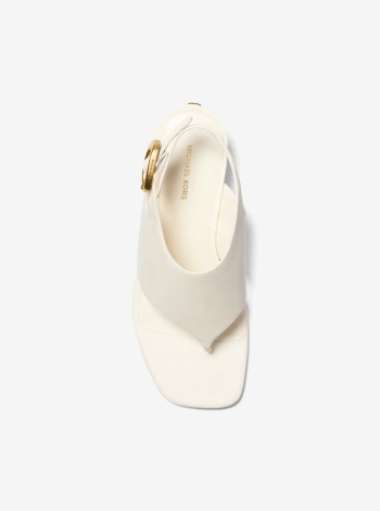 Michael Kors Kya Flex Leather Thong Sandal