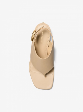 MICHAEL Michael Kors Kya Flex Leather Thong Sandal