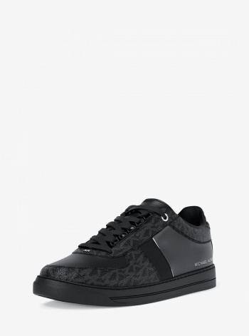 Michael Kors Mens Brady Signature Logo and Leather Sneaker