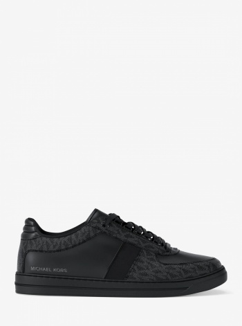 Michael Kors Mens Brady Signature Logo and Leather Sneaker