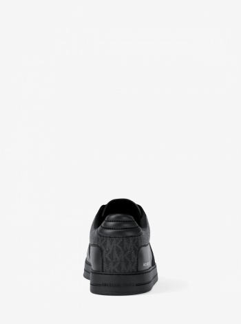 Michael Kors Mens Brady Signature Logo and Leather Sneaker