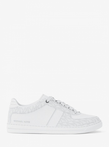 Michael Kors Mens Brady Signature Logo and Leather Sneaker