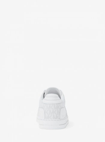 Michael Kors Mens Brady Signature Logo and Leather Sneaker
