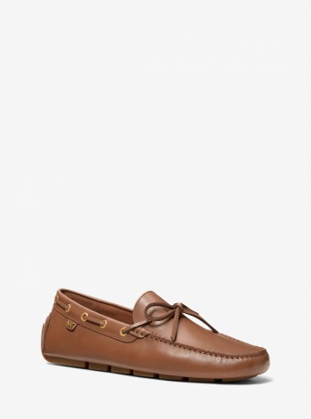Michael Kors Mens Sayer Leather Moccasin