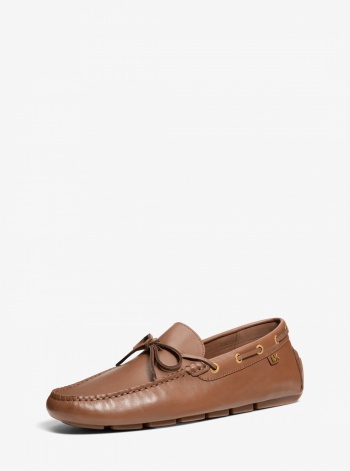 Michael Kors Mens Sayer Leather Moccasin