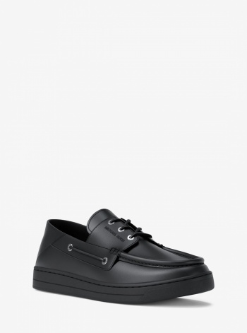 Michael Kors Mens Aiden Leather Boat Shoes