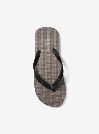 Michael Kors Mens Travis Logo Flip-Flop