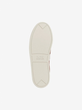 Michael Kors Mens Brady Logo Embossed Leather Sneaker