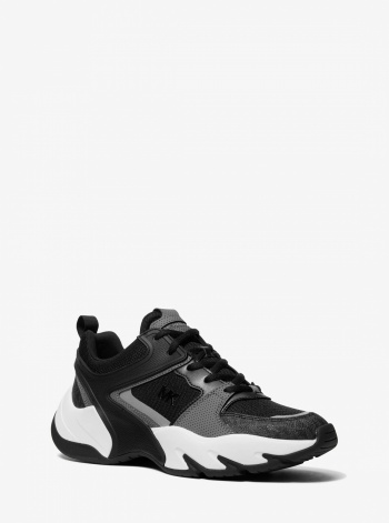 Michael Kors Mens Chase Mixed-Media Trainer
