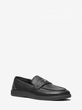 Michael Kors Mens Wesley Pebbled Leather Loafer