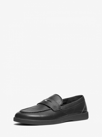 Michael Kors Mens Wesley Pebbled Leather Loafer