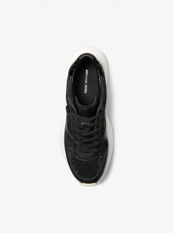 MICHAEL Michael Kors Arla Embellished Leather Trainer