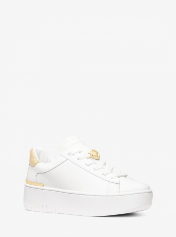 Michael Kors Dottie Leather Platform Sneaker