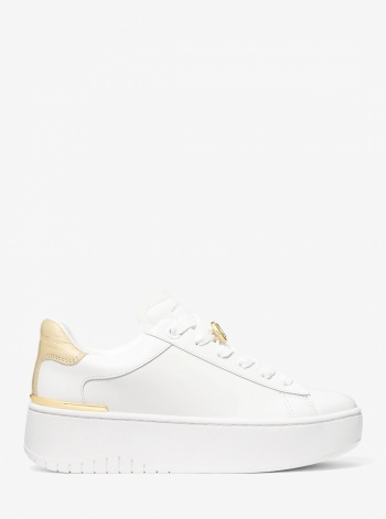 Michael Kors Dottie Leather Platform Sneaker