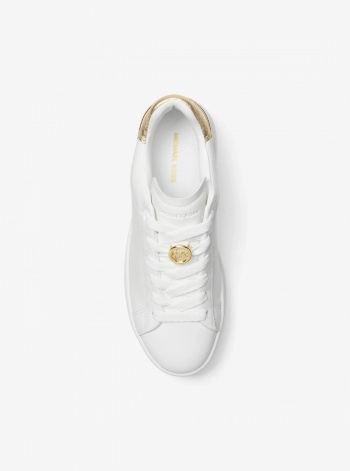 Michael Kors Dottie Leather Platform Sneaker