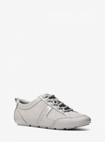 Michael Kors Keely Suede and Leather Trainer