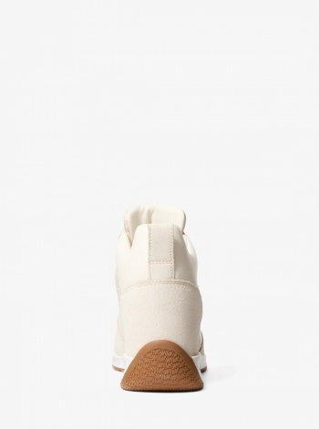 Michael Kors Nikko S2 Suede and Leather Wedge Trainer