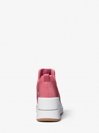 MICHAEL Michael Kors Emmy Mesh Zip-Up Wedge Trainer