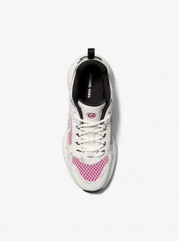 Michael Kors Bowie Mixed-Media Trainer
