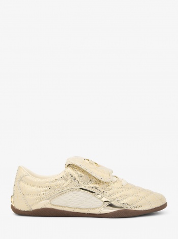 MICHAEL Michael Kors Kyler Metallic Crackled Suede Sneaker