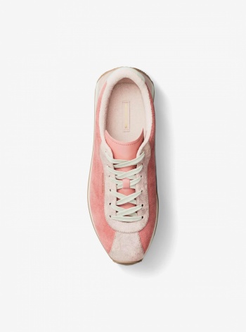 Michael Kors Rhodes Color-Block Suede Trainer