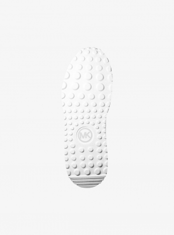 Michael Kors Mens Dax Pebbled Leather and Logo Trainer