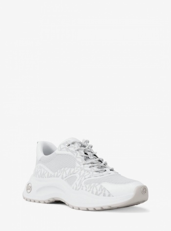 Michael Kors Mens Levie Mixed-Media Trainer