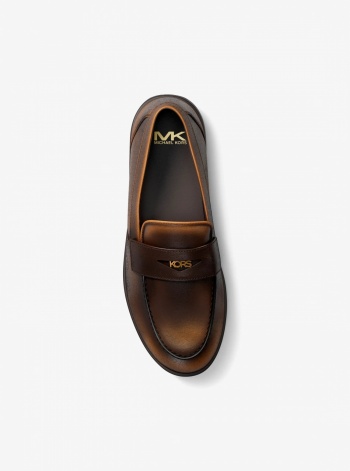 Michael Kors Mens Hugh Burnished Loafer