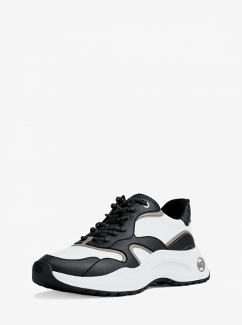 Michael Kors Mens Levie Mixed-Media Trainer