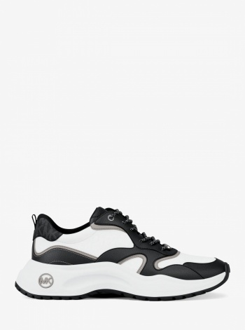 Michael Kors Mens Levie Mixed-Media Trainer