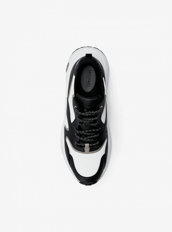 Michael Kors Mens Levie Mixed-Media Trainer