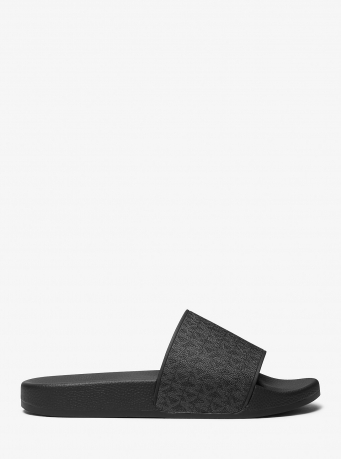 Michael Kors Mens Dawson Signature Logo Slide Sandal