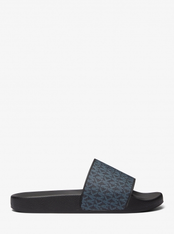 Michael Kors Mens Dawson Signature Logo Slide Sandal
