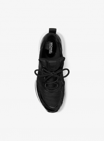 Michael Kors Olympia Mixed-Media Trainer