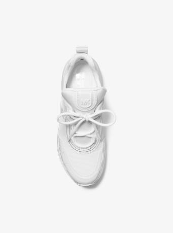 MICHAEL Michael Kors Olympia Mixed-Media Trainer