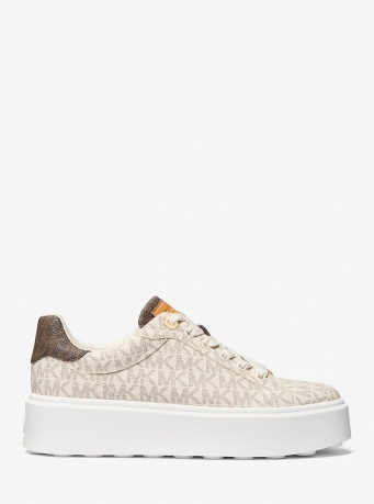 MICHAEL Michael Kors Romey Two-Tone Logo Platform Sneaker