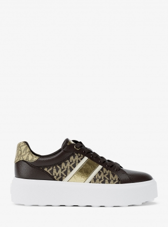 MICHAEL Michael Kors Romey Signature Logo Stripe Platform Sneaker