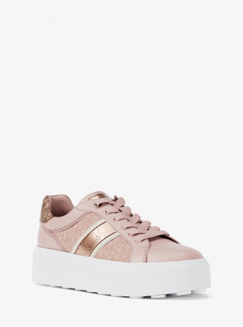 MICHAEL Michael Kors Romey Signature Logo Stripe Platform Sneaker