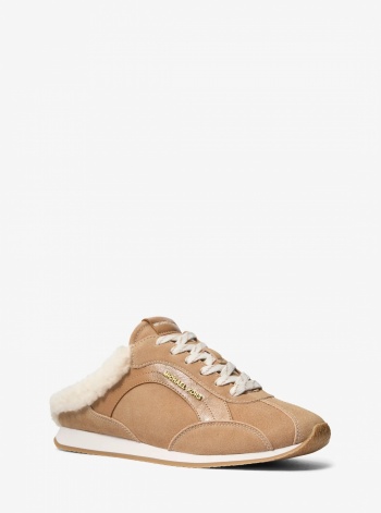 Avi Faux Shearling Trim Slip-On Sneaker