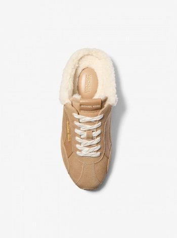 Avi Faux Shearling Trim Slip-On Sneaker