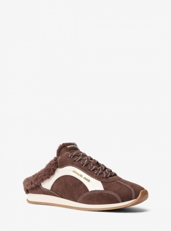 Avi Faux Shearling Trim Slip-On Sneaker