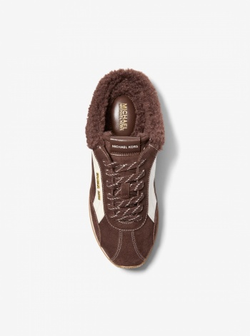 Avi Faux Shearling Trim Slip-On Sneaker
